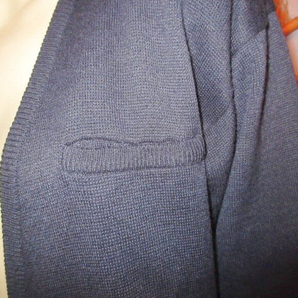 Vtg Liz Claiborne Knit Cardigan Sweater Size M Wool Blend Double Breasted Button - Picture 3 of 9